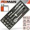 FIXMAN 19-pc 1/2' Dr.sockets & Accessories